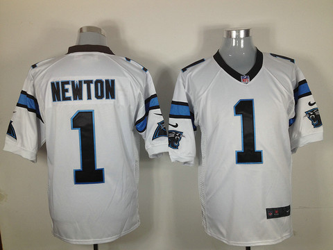 South Carolina Panthers 1 Newton White Game Nike NFL Jerseys